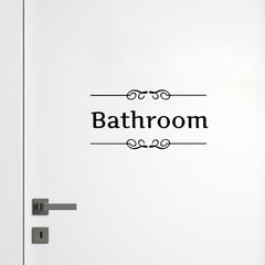 3pcs Set Vinyl Wall Sticker Laundry Signs Toilet Decals Home Decor Letter