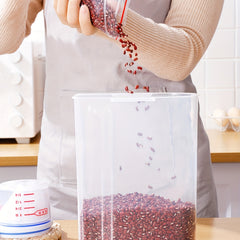 Large Capacity Rice Bucket with Measuring Cup & Nozzle