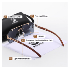 MePanda Unisex Metal Sunglasses For Travel