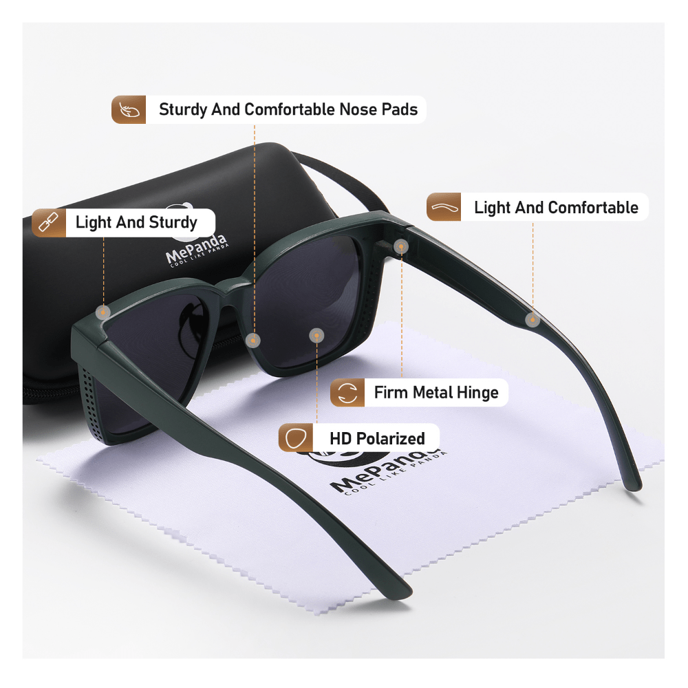 MePanda Men's Polarized Square Driving Sunglasses