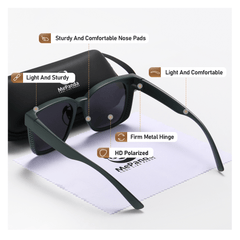 MePanda Men's Polarized Square Driving Sunglasses