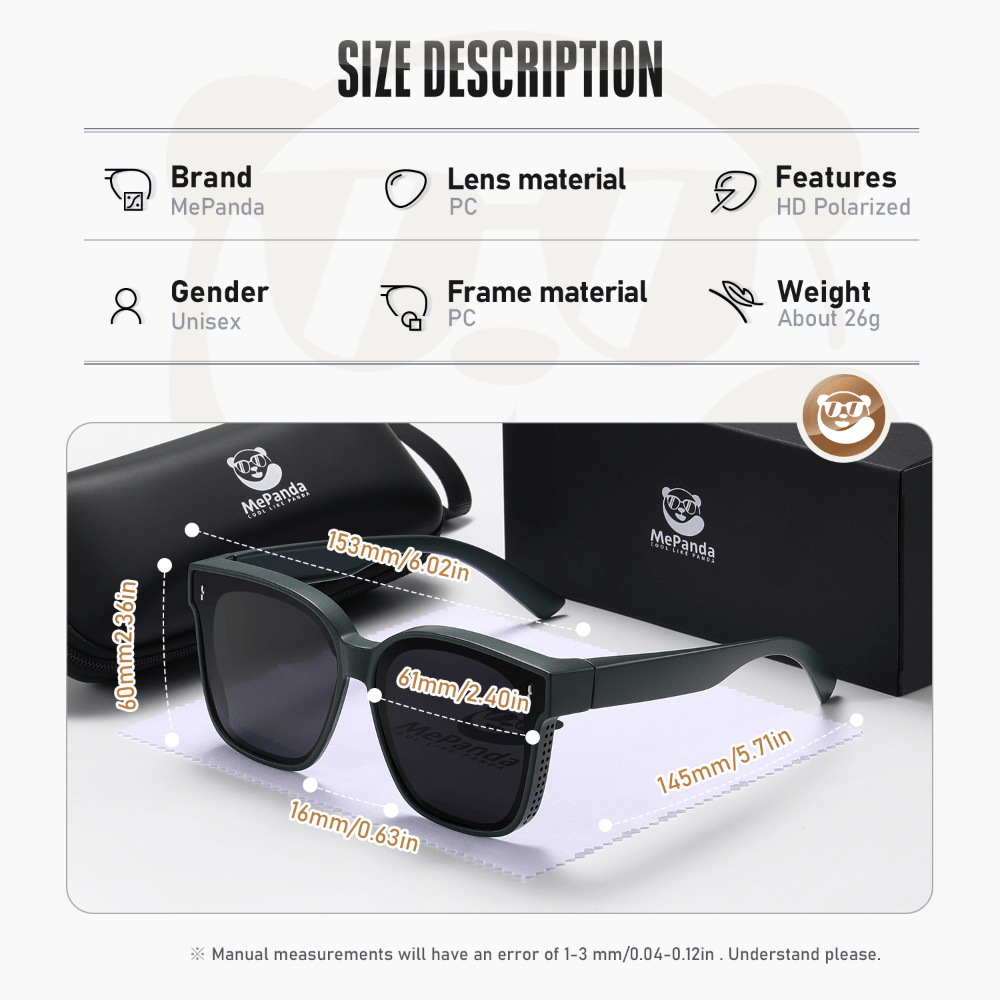 MePanda Men's Polarized Square Driving Sunglasses