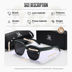 MePanda Men's Polarized Square Driving Sunglasses