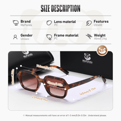 MePanda Unisex Small Square Sunglasses