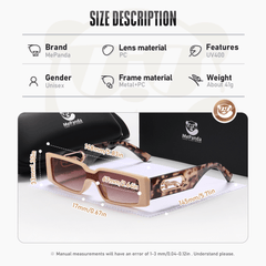 MePanda Small Frame Metal Sunglasses