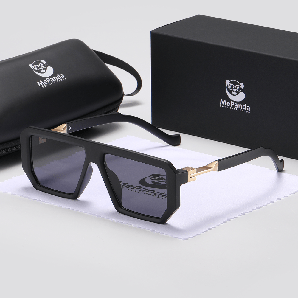 MePanda Men's Square Frame Sunglasses Unisex Outdoor Travel
