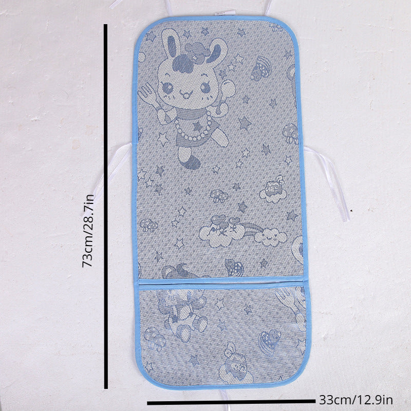 Baby Stroller Car Cooler 5 Point Seat Ice Silk Cushion