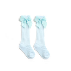 5pairs Baby Girls Anti-mosquito Bowknot Socks for Summer