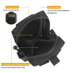 Nylon Outdoor Tactical Storage Waist Pack Lightweight Waist Bag