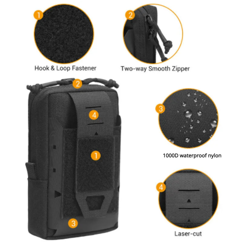 Nylon Outdoor Tactical Storage Waist Pack Lightweight Waist Bag