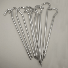 10pcs Aluminum Tent Pegs Round Alloy Stake for Outdoor Camping