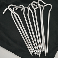 10pcs Aluminum Tent Pegs Round Alloy Stake for Outdoor Camping