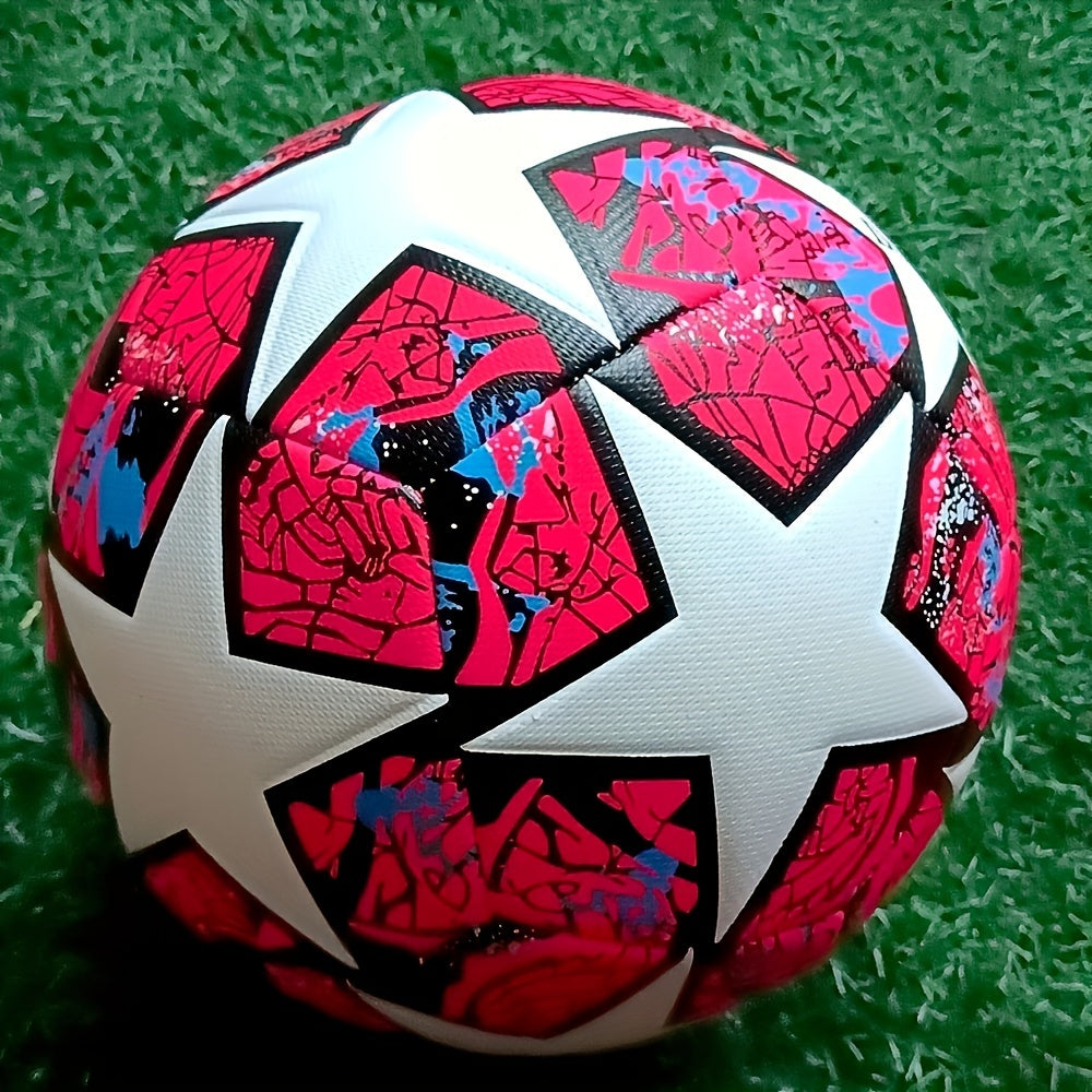 Standard Size 5 Machine Stitched Football PU Training Soccer Balls