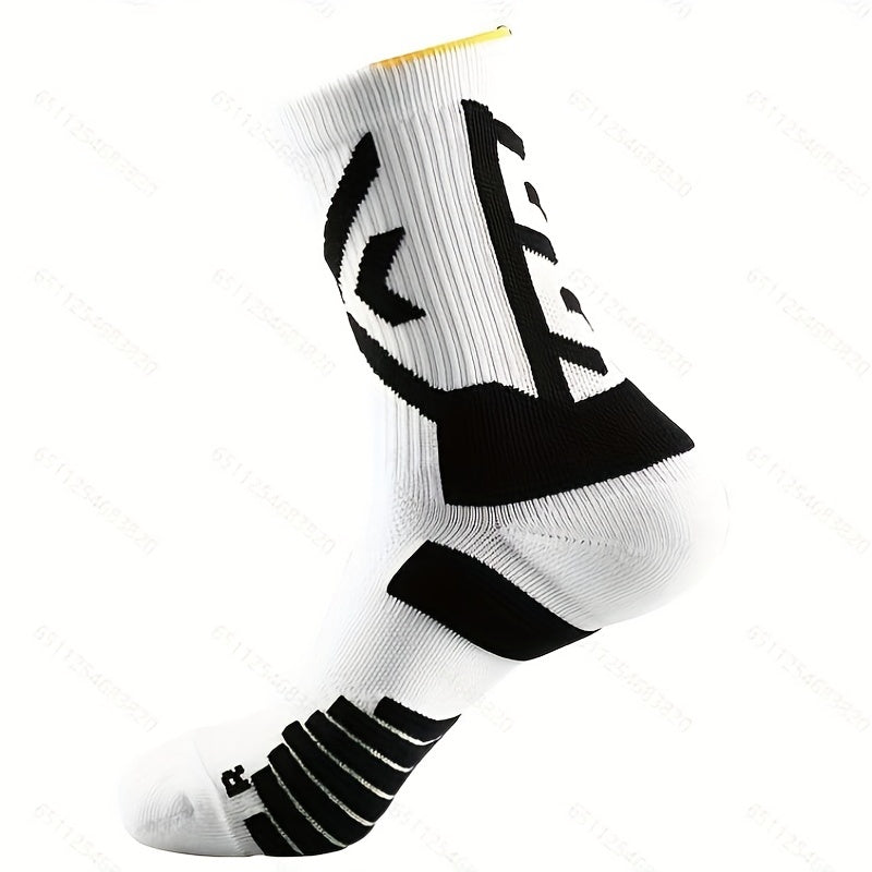 Men's Cushioned Sports Socks Breathable Basketball Socks