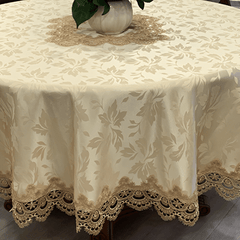 Polyester Tablecloth Dust Proof Square European Lace Round Table Cover
