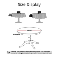 Polyester Tablecloth Dust Proof Square European Lace Round Table Cover