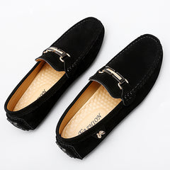 Men's Metallic Decor Loafer Shoes Non slip Driving Shoes