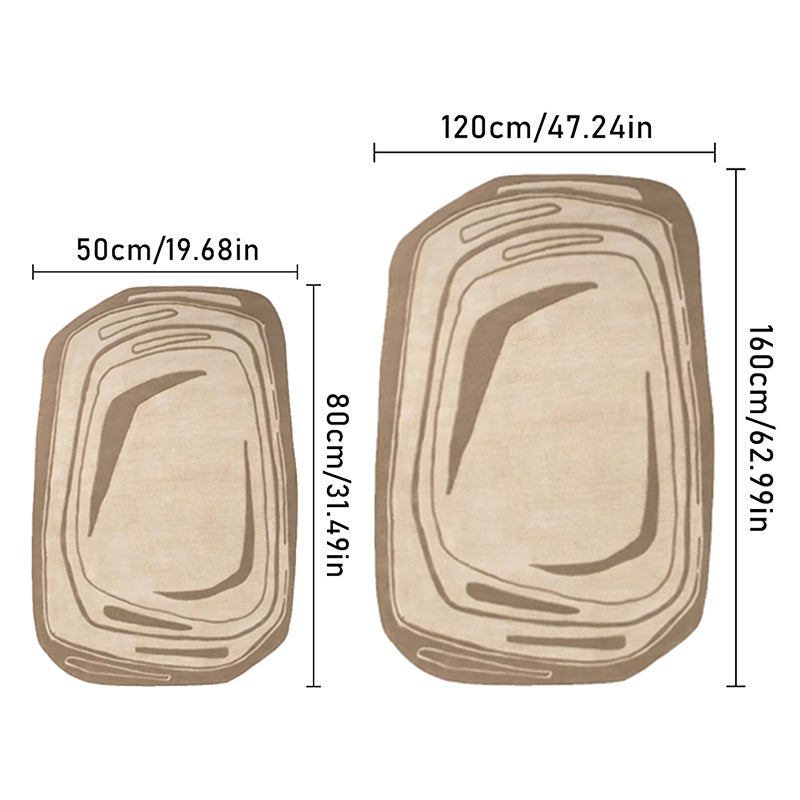 Non Slip Carpets for Living Room Bedroom and Office Modern Irregular Design