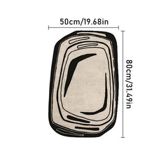 Non Slip Carpets for Living Room Bedroom and Office Modern Irregular Design