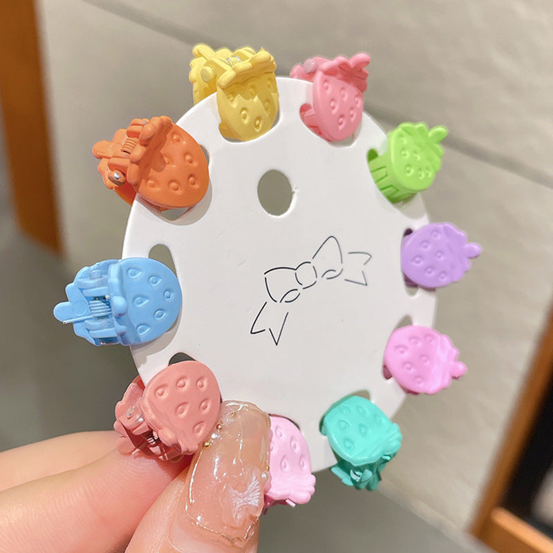 10pcs Girls Cartoon Hair Clip Candy Children's Hair Bangs