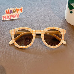Checkerboard Pattern Sunglasses UV Protection