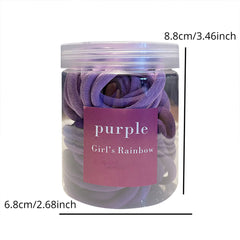 50pcs Elastic Hair Tie Ponytail Holders Scrunchies Hair Accessories