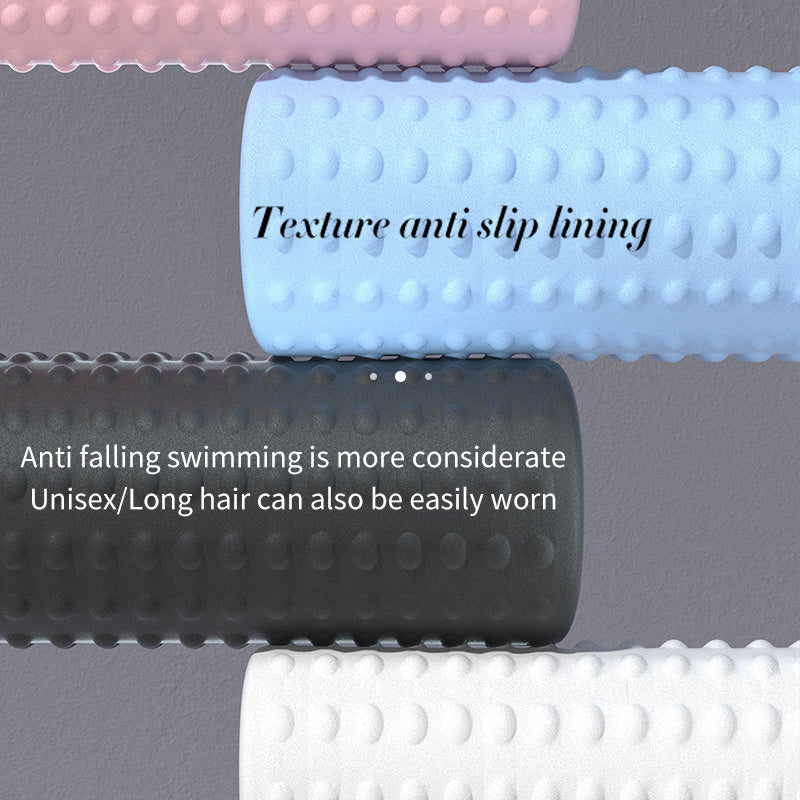 Waterproof Swimming Cap for Adults and Children Long Hair Ears Plus Size