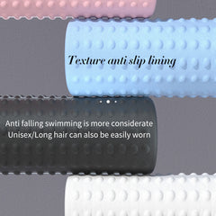 Waterproof Swimming Cap for Adults and Children Long Hair Ears Plus Size