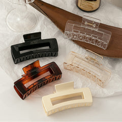 Square Large Hair Clips Claw Clips Ponytail Buckle Daily Hair Accessories