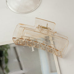 Square Large Hair Clips Claw Clips Ponytail Buckle Daily Hair Accessories