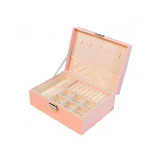 Portable Jewelry Storage Display Box Earrings Rings Necklaces