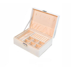 Portable Jewelry Storage Display Box Earrings Rings Necklaces