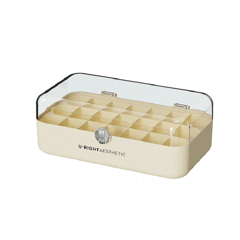 Plastic Jewelry & Cosmetic Storage Box Transparent Organizer Travel