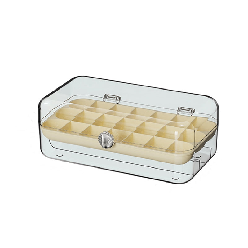Plastic Jewelry & Cosmetic Storage Box Transparent Organizer Travel