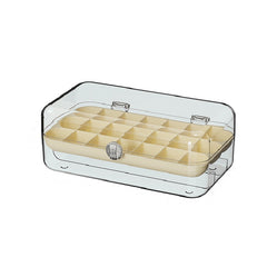 Plastic Jewelry & Cosmetic Storage Box Transparent Organizer Travel