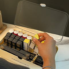 Plastic Jewelry & Cosmetic Storage Box Transparent Organizer Travel