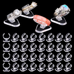 36Pcs Mini Plastic Ring Display Stands Holder for Single Finger Ring
