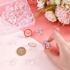 36Pcs Mini Plastic Ring Display Stands Holder for Single Finger Ring