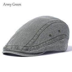 Casual Summer British Beret Sun Breathable Hat for Men Women