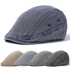 Casual Summer British Beret Sun Breathable Hat for Men Women