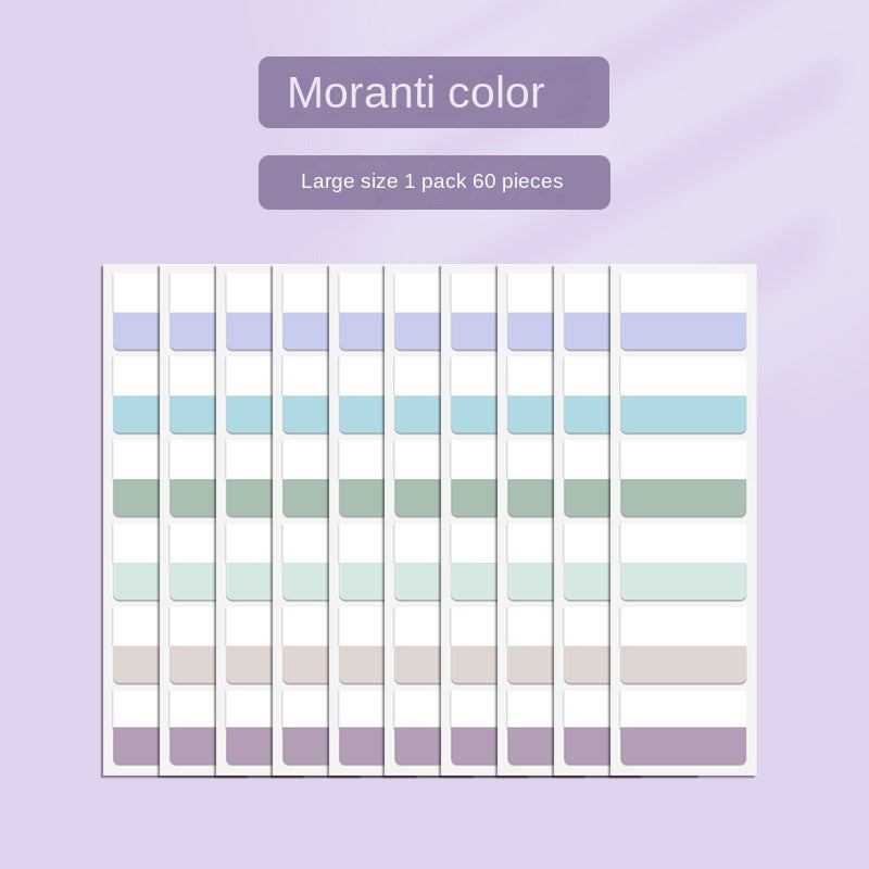 Morandi Index Label Sticker Sticky Notes for Students