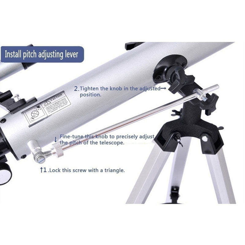 High Magnification Astronomical Telescope with Tabletop Tripod