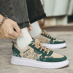 Men's Graphic Lace-up Skate Shoes Breathable Footwear