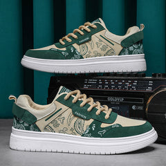 Men's Lace Up Skate Shoes Breathable Walking Sneakers