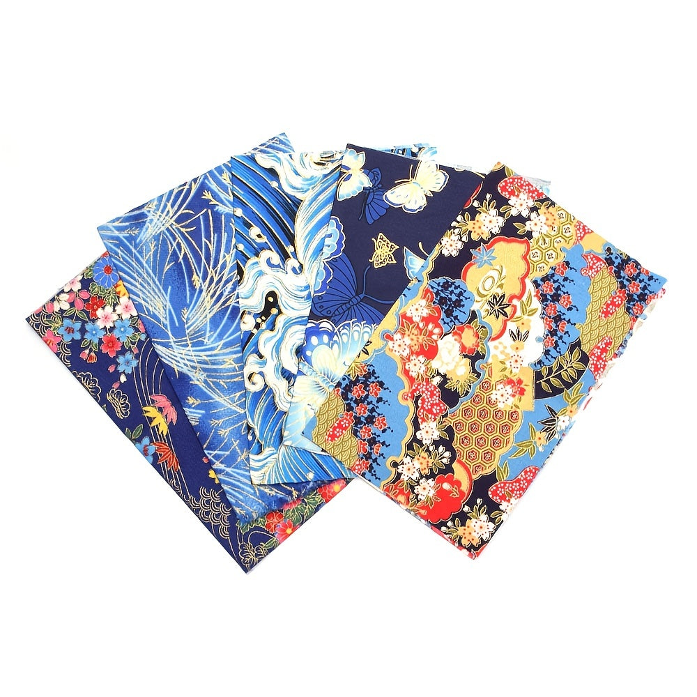 Japanese Style Fabric Bundle Squares Patchwork 24x19 Inch