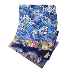 Japanese Style Fabric Bundle Squares Patchwork 24x19 Inch