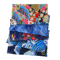 Japanese Style Fabric Bundle Squares Patchwork 24x19 Inch