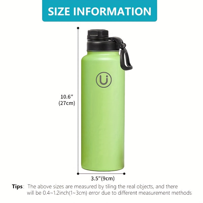 22 oz Vacuum Insulated Sports Water Bottle with 3 Lids