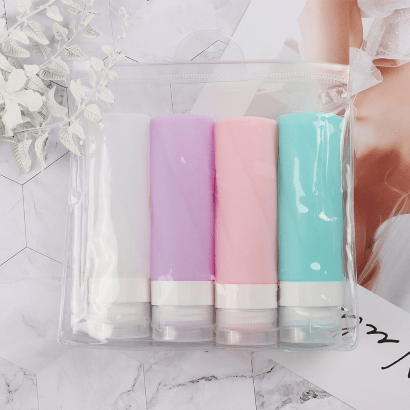 1pc Silicone Travel Bottle Leak-proof Container