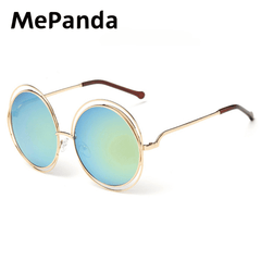 MePanda Retro Unisex Large Round Frame Sunglasses